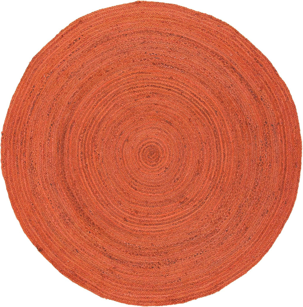 Burnt Orange Jute Rug