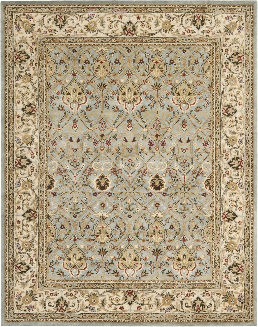 Grey Persian Border Carpet & Rug