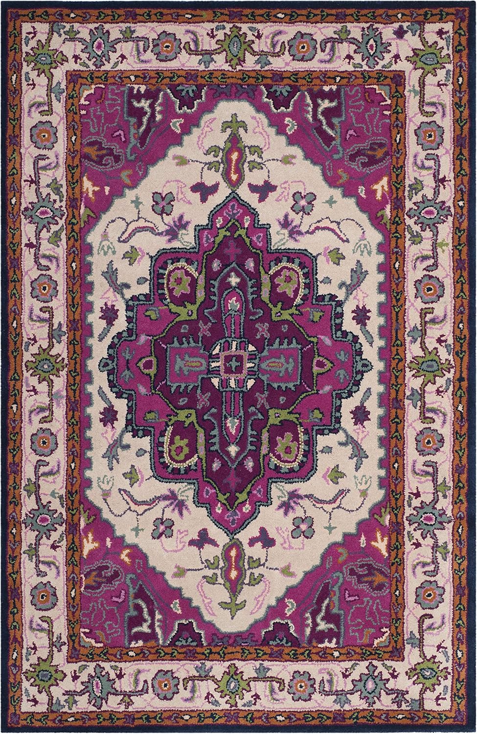 Hand Tufted New Zealand Wool Persian Medallion