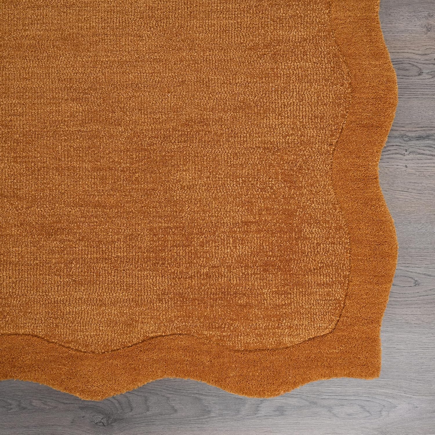 Organic Wave Edge Wool Area Rug
