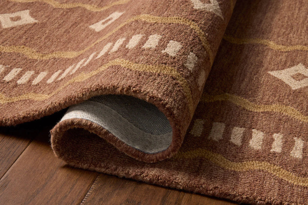 Brown Desert Motif Modern Rug