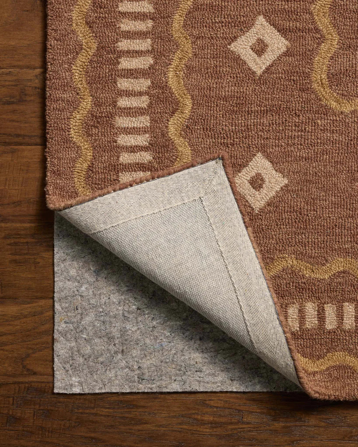 Brown Desert Motif Modern Rug