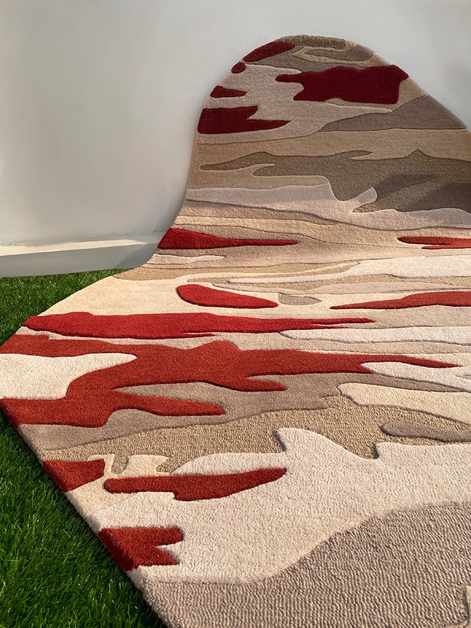 Fragmented Terrain Modern Irregular Rug