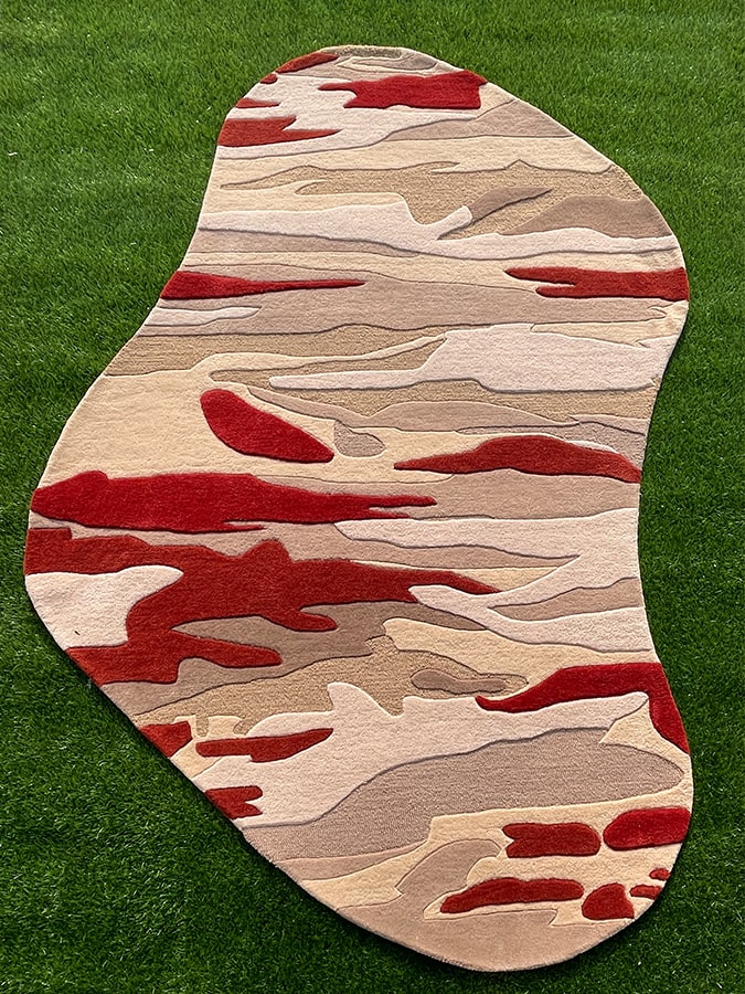 Fragmented Terrain Modern Irregular Rug