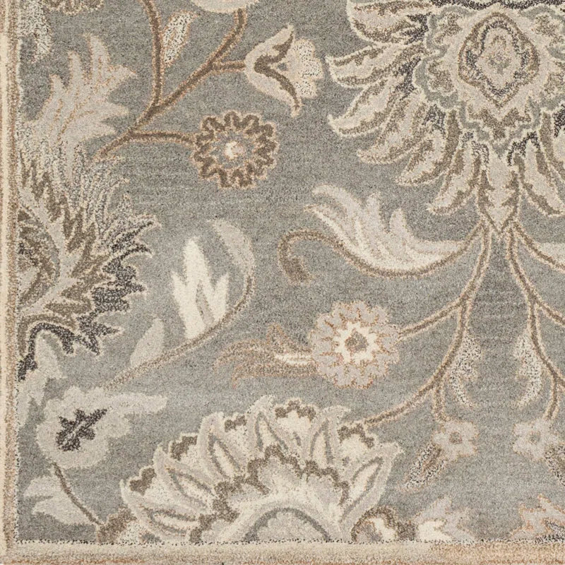 Elegant Floral Hand Tufted Wool Rug