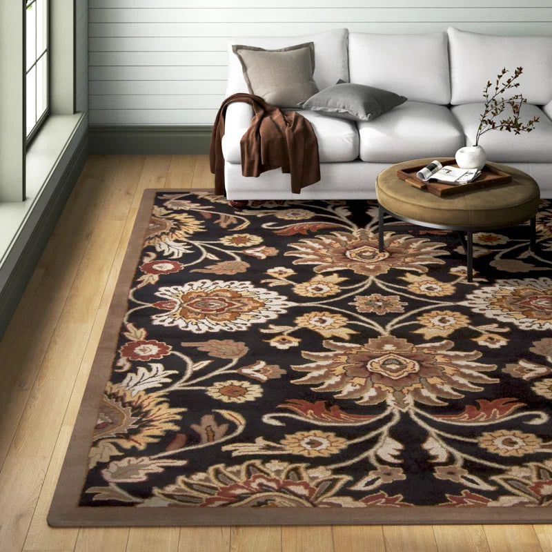 Premium Black Wool Rug
