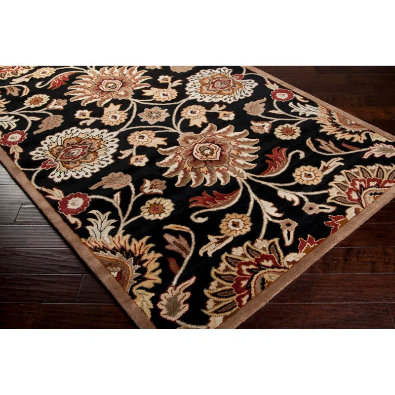 Premium Black Wool Rug