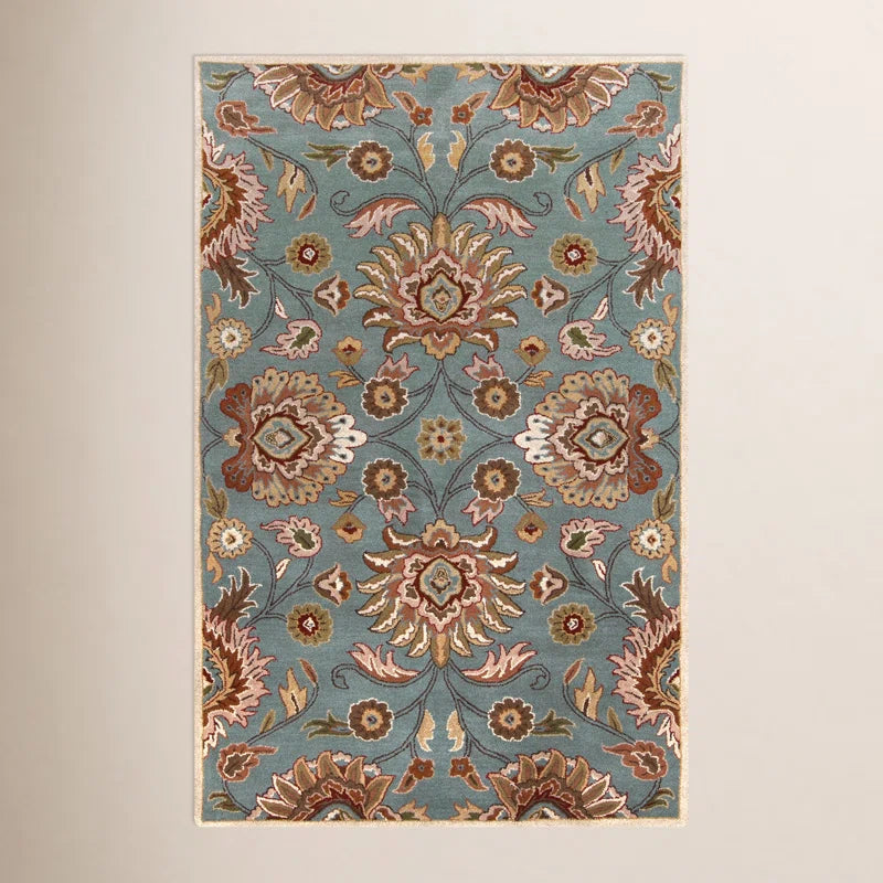 Traditional Floral Wool Rug