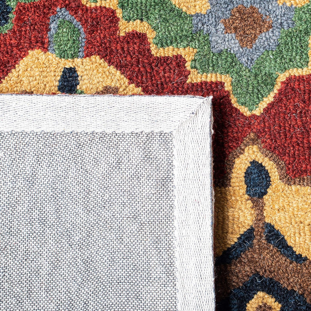 Multicolor Geometric Border Persian Carpet
