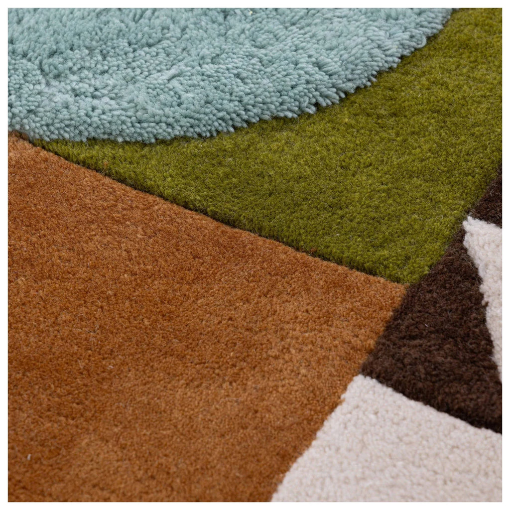 Contemporary Sculpted Edge Rug