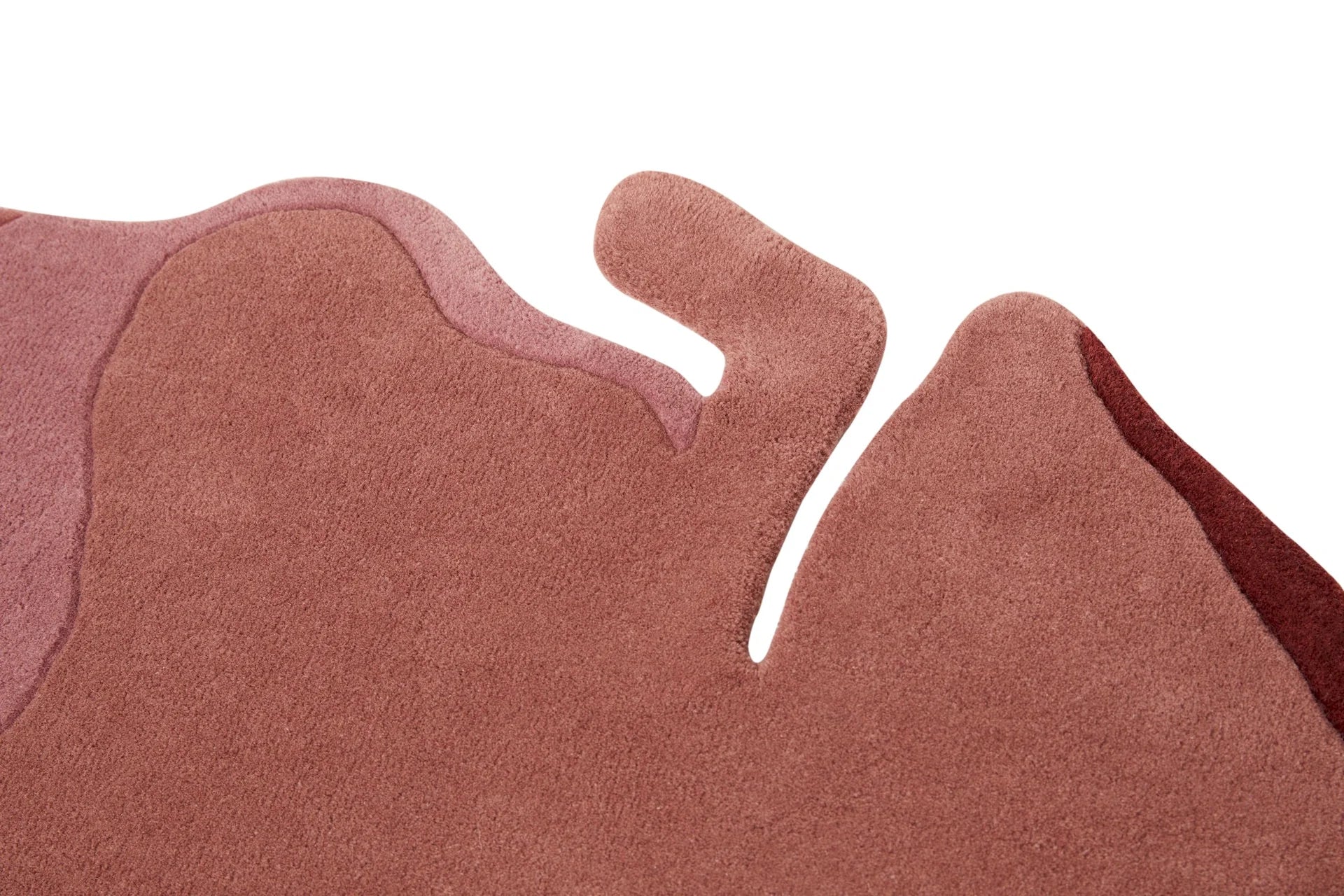 Irregular Coral Shape Pink Area Carpet