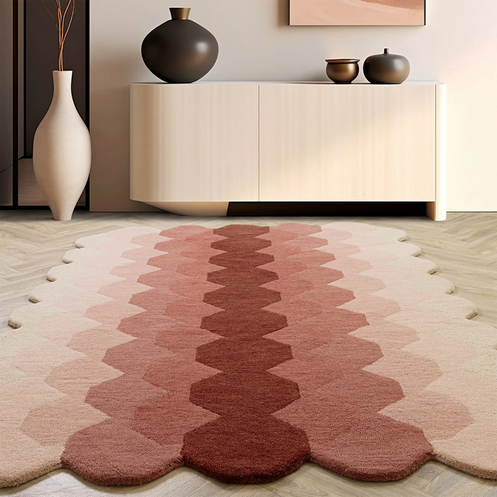 Blush Mosaic Area Carpet