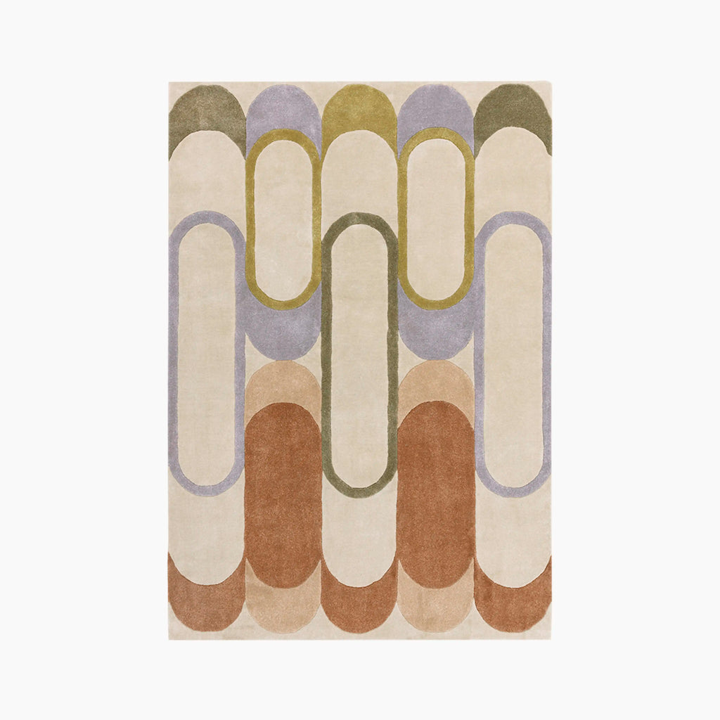 Beige Nordic Loop Wool Carpet