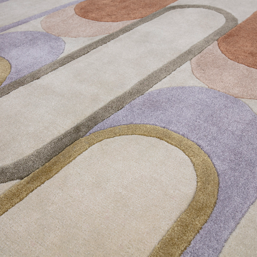 Beige Nordic Loop Wool Carpet