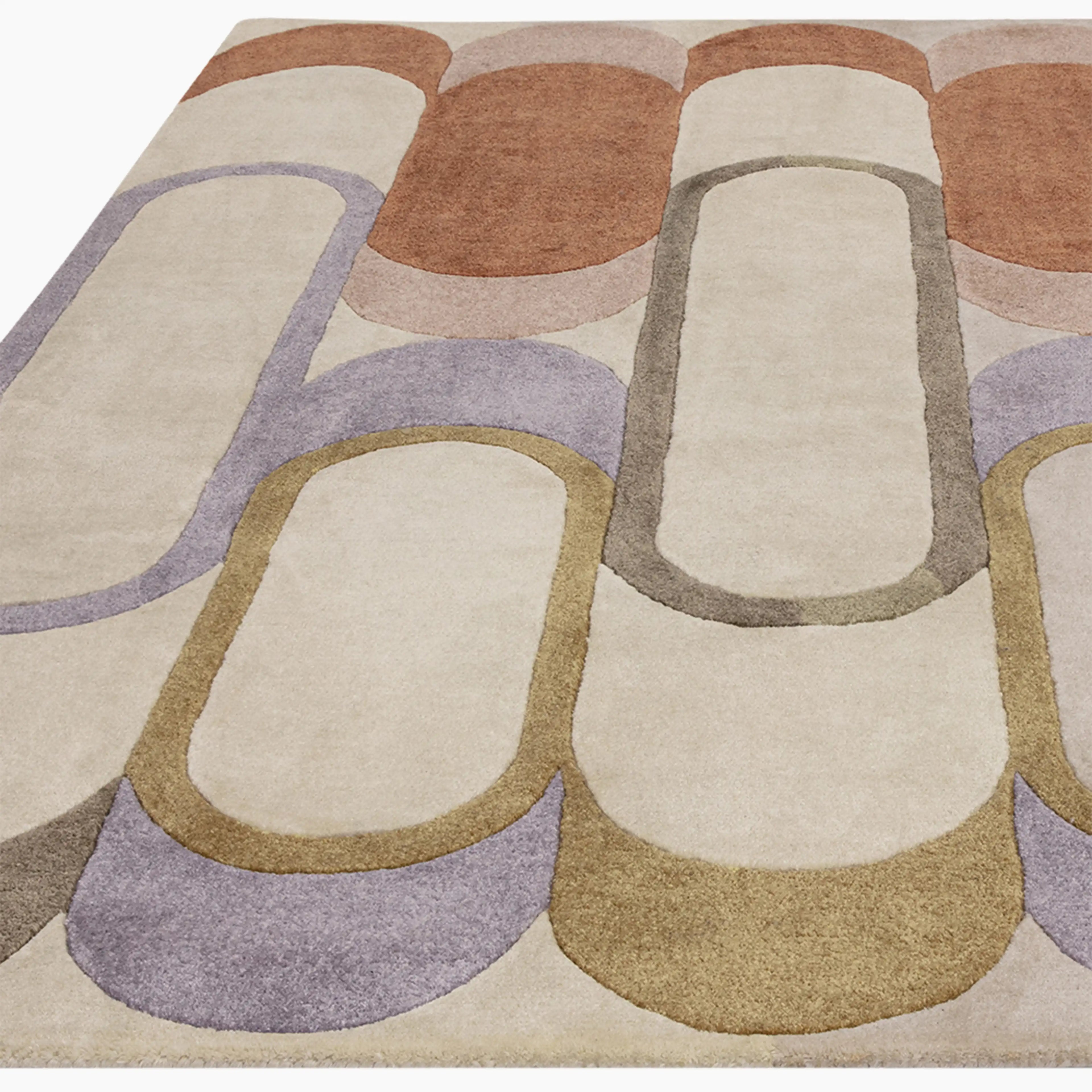 Beige Nordic Loop Wool Carpet