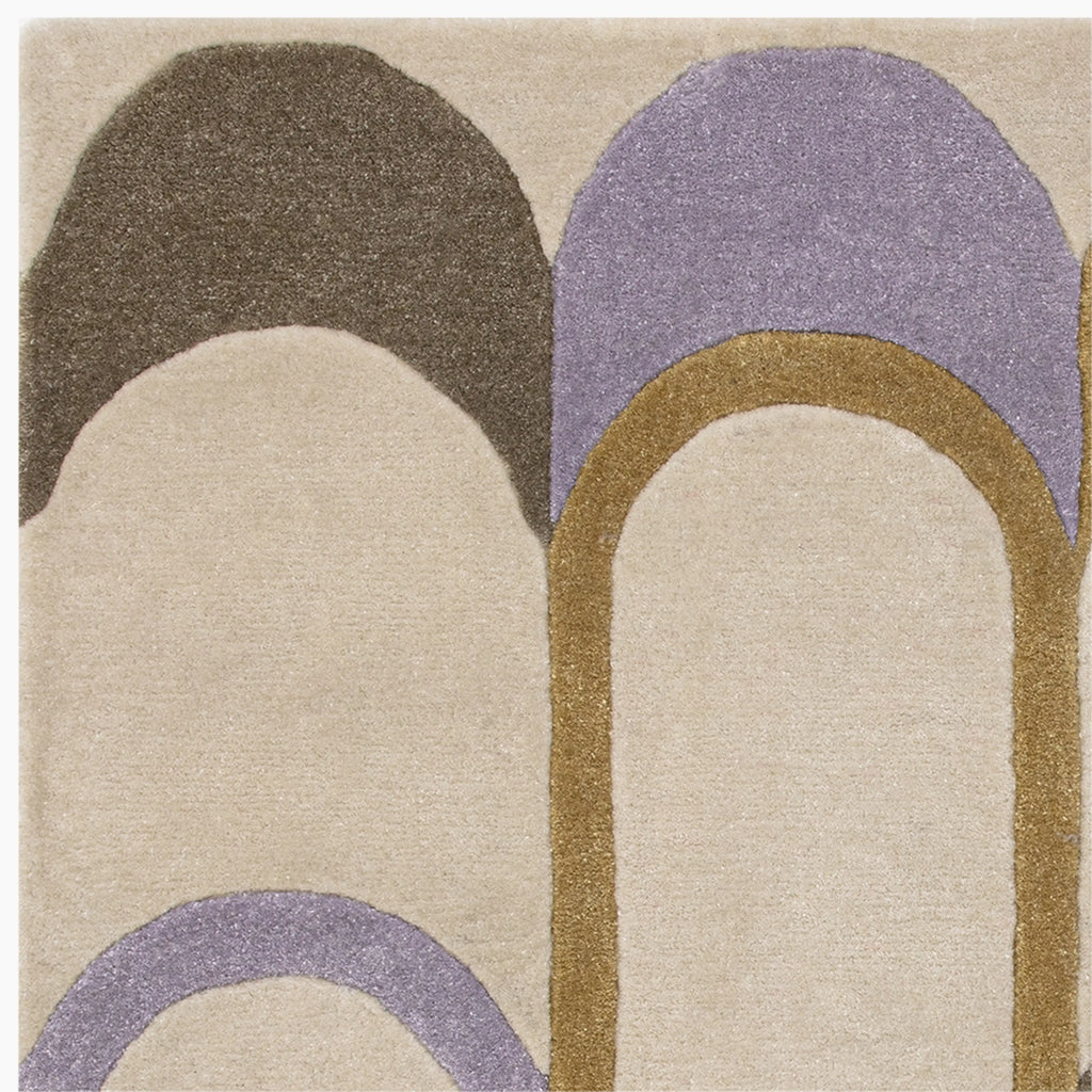 Beige Nordic Loop Wool Carpet