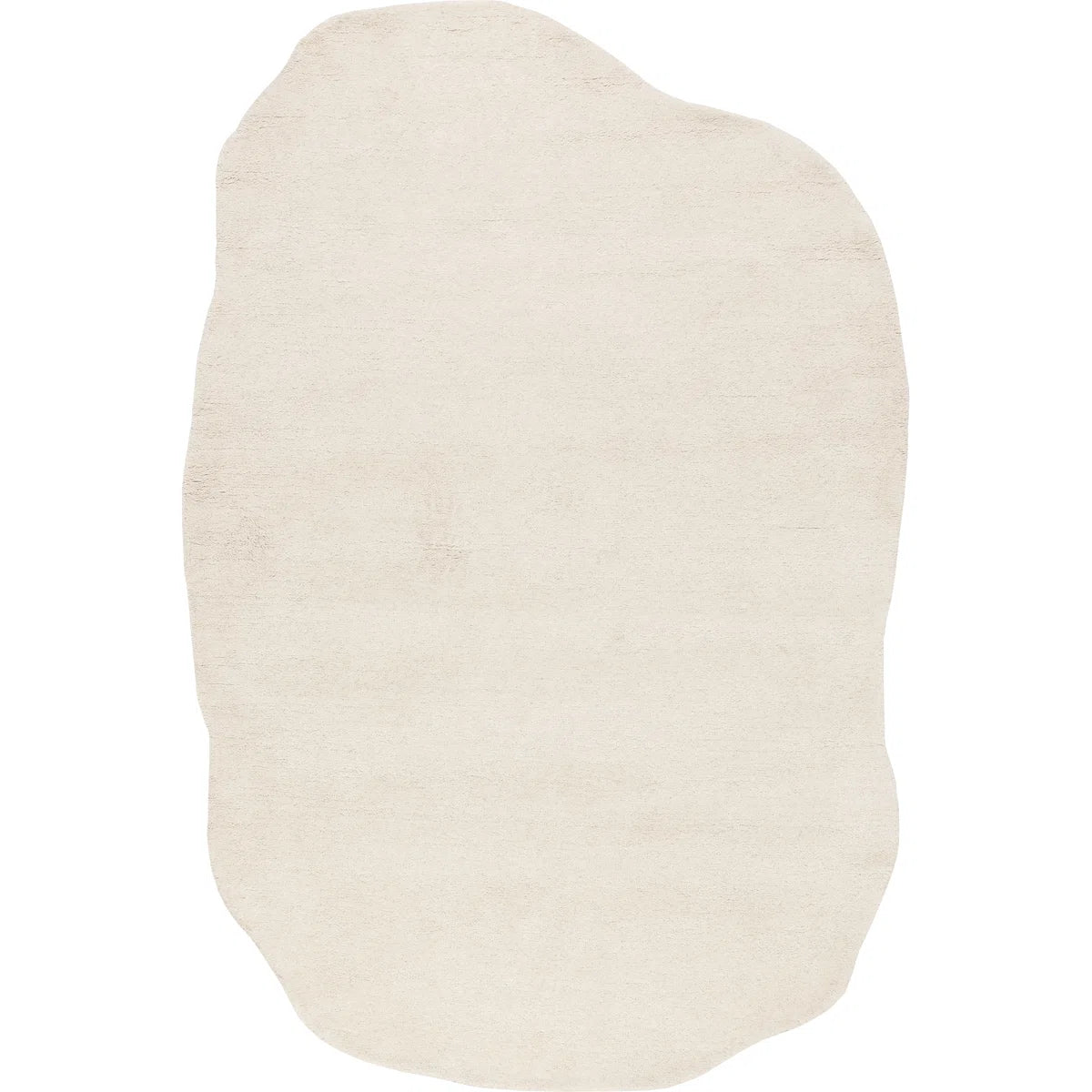 Off-White Asymmetrical Riverstone Carpet