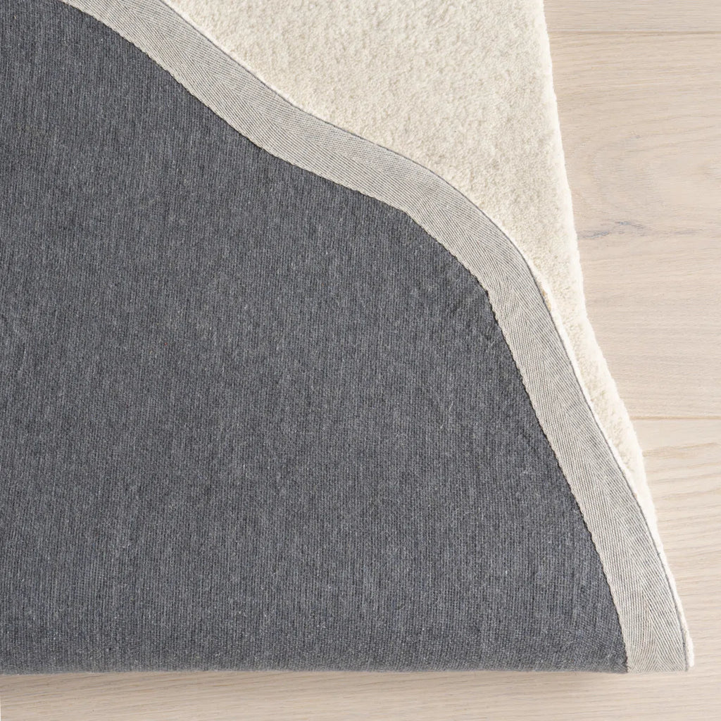 Off-White Asymmetrical Riverstone Carpet