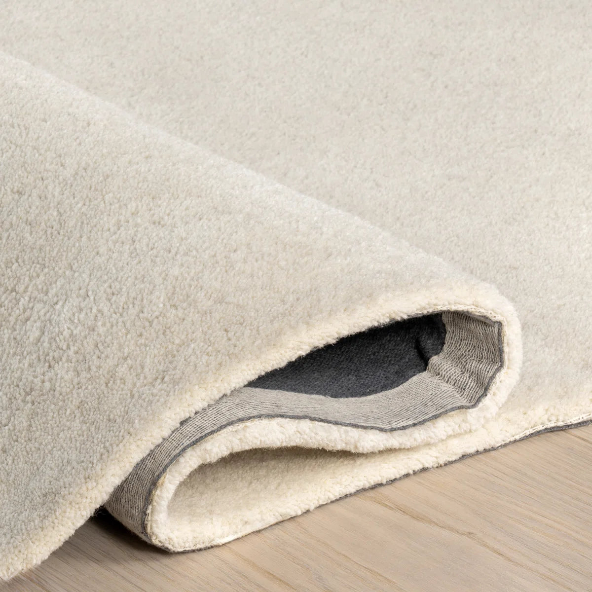 Off-White Asymmetrical Riverstone Carpet