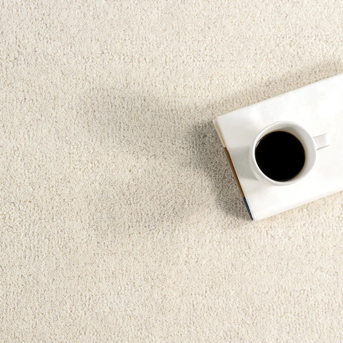 Off-White Asymmetrical Riverstone Carpet