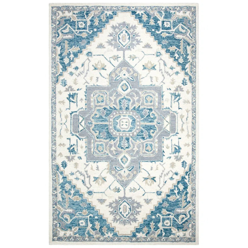 Refined Hand-Tufted Wool Rug