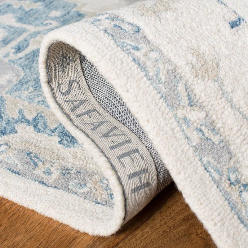Refined Hand-Tufted Wool Rug