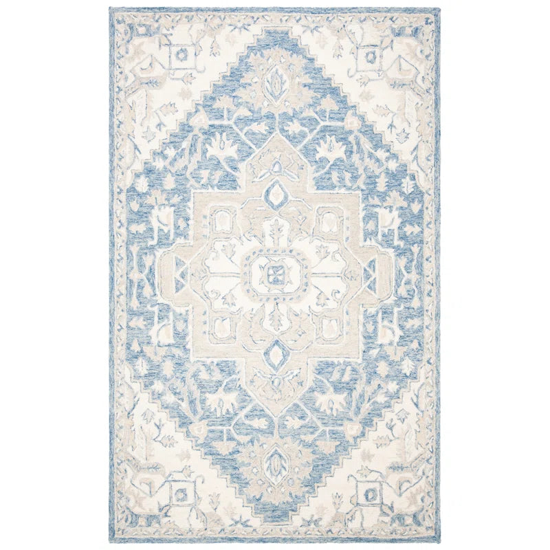 Refined Hand-Tufted Wool Rug