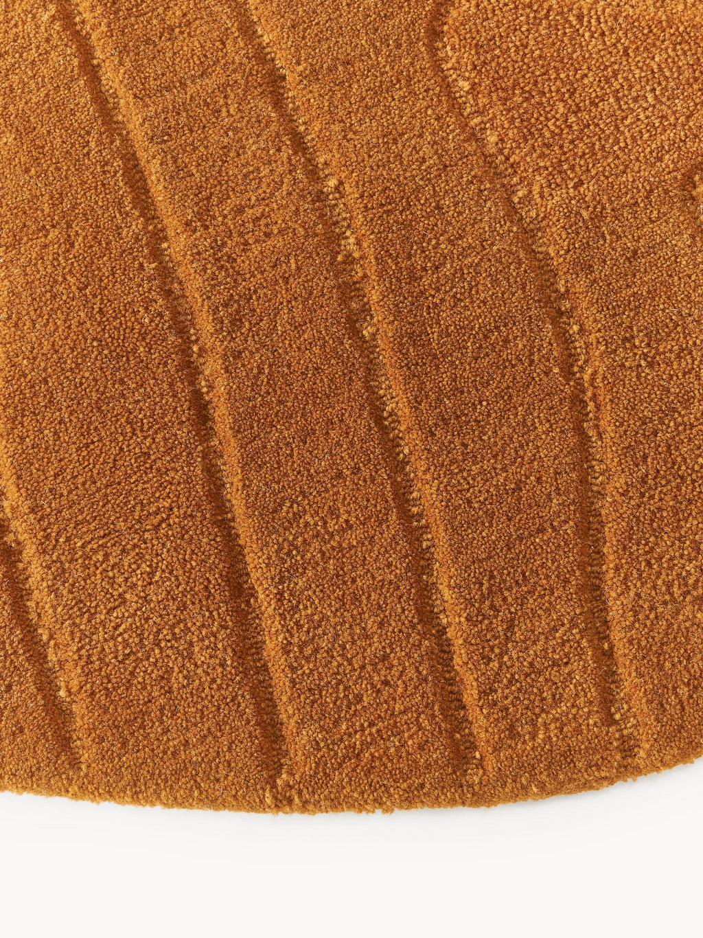 Terracotta Contemporary Round Carpet
