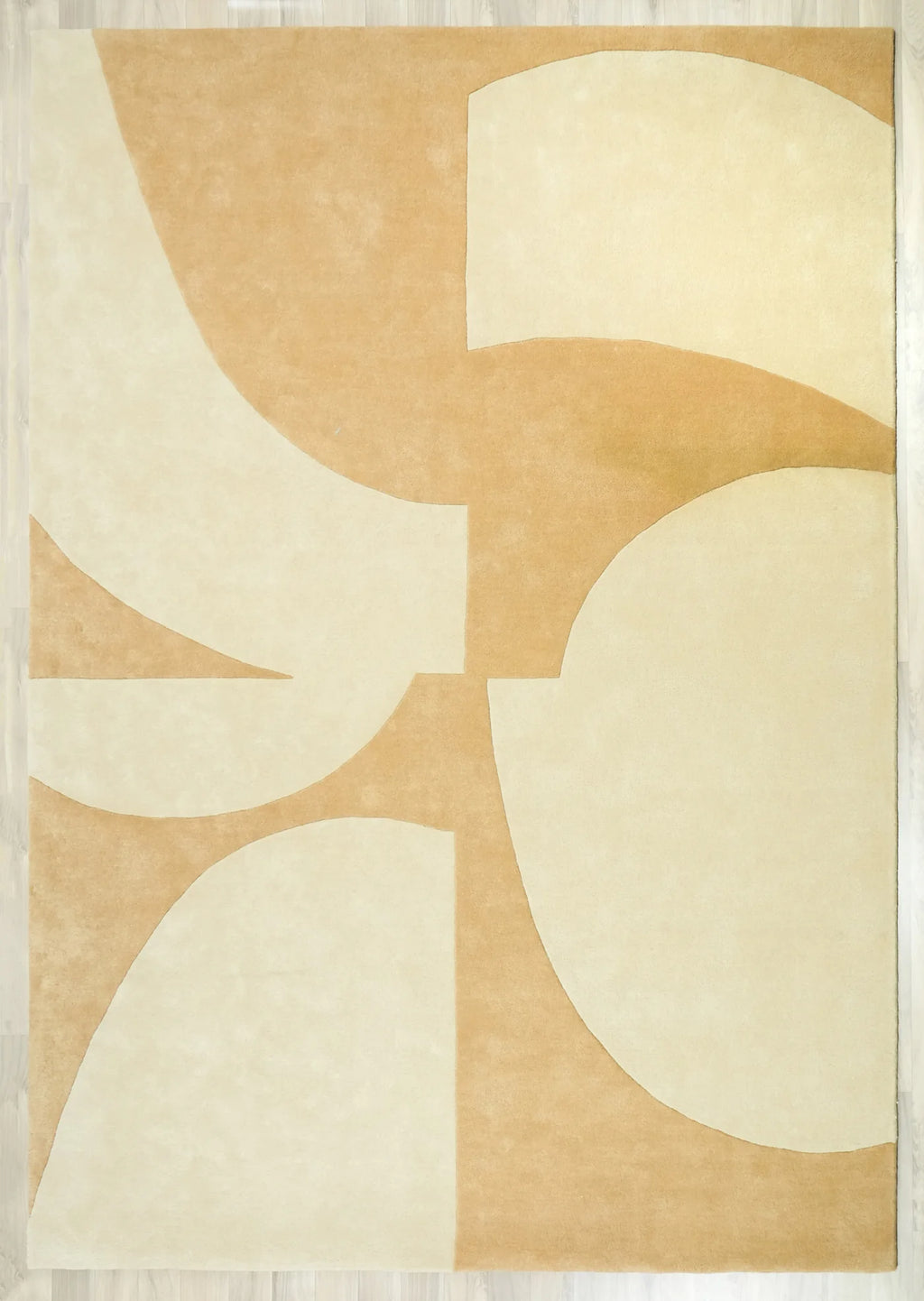Ivory Dune Abstract Handcrafted Rug