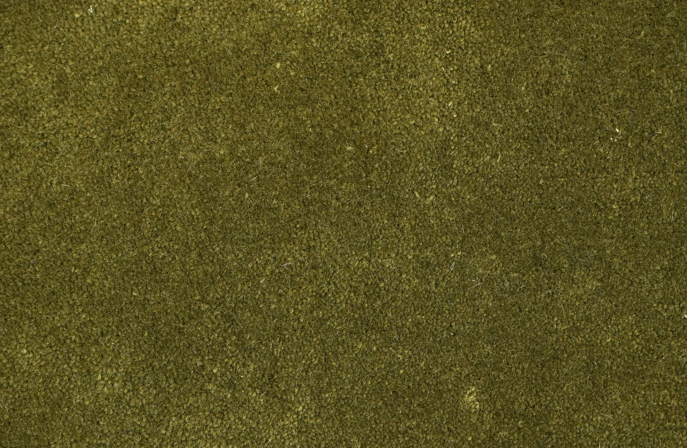 Olive Velvet Border Hand Tufted Rug