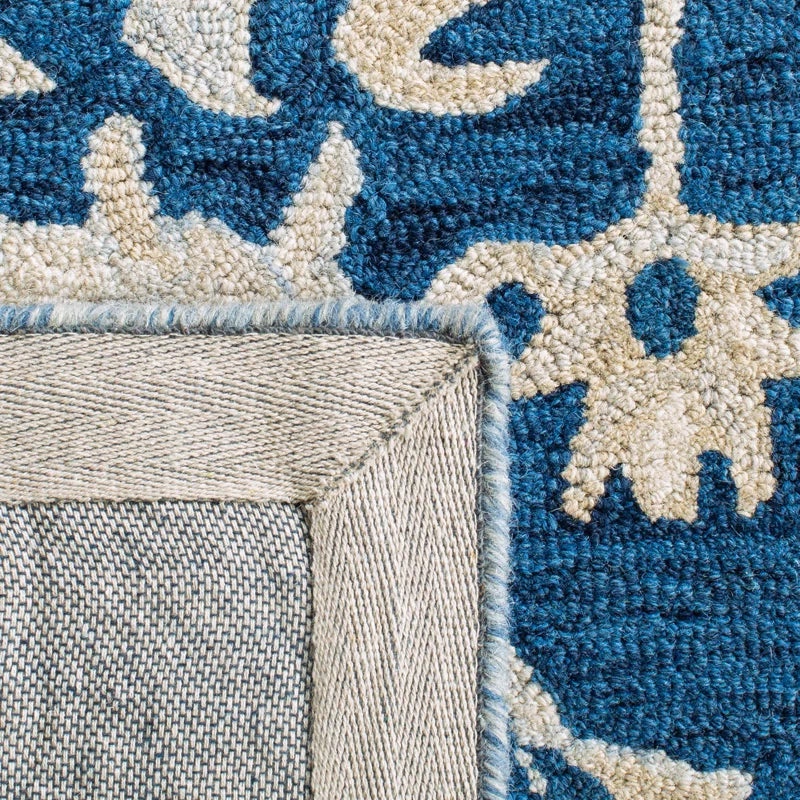 Sophisticated Deep Blue Oriental Rug