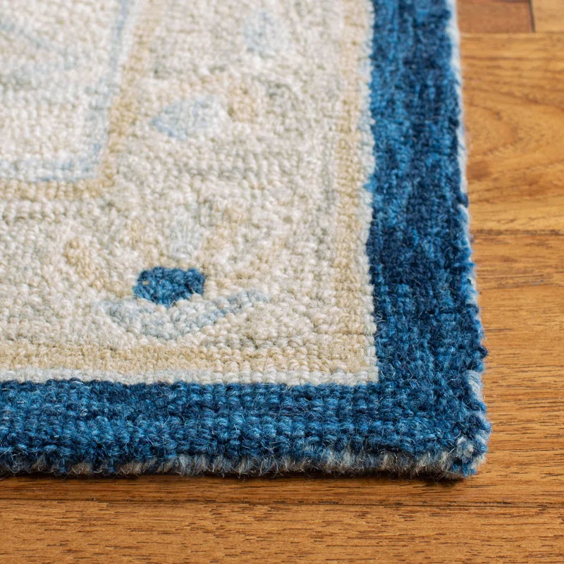 Sophisticated Deep Blue Oriental Rug