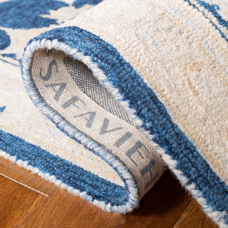Sophisticated Deep Blue Oriental Rug