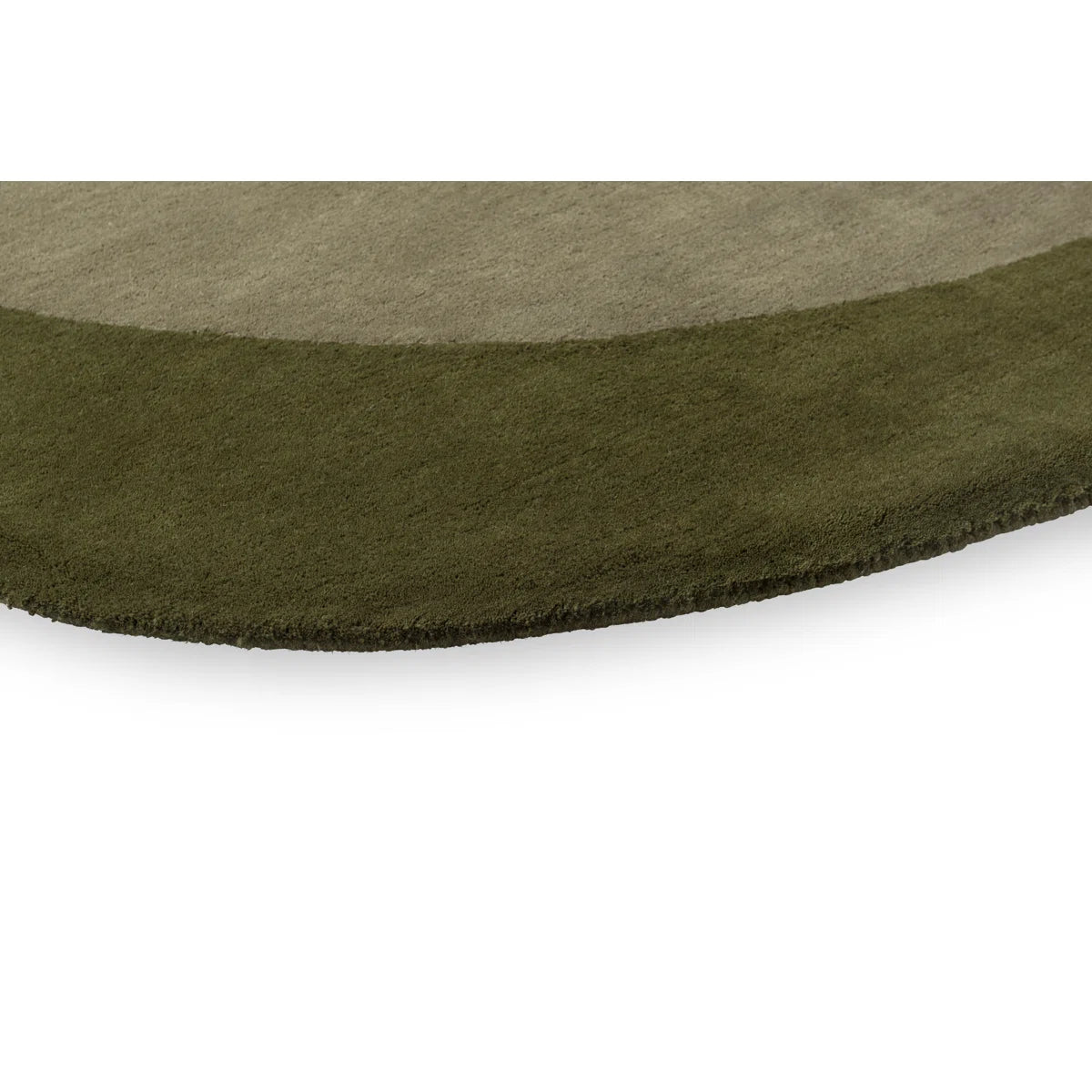 Forest & Pistachio Asymmetrical Pebble Rug