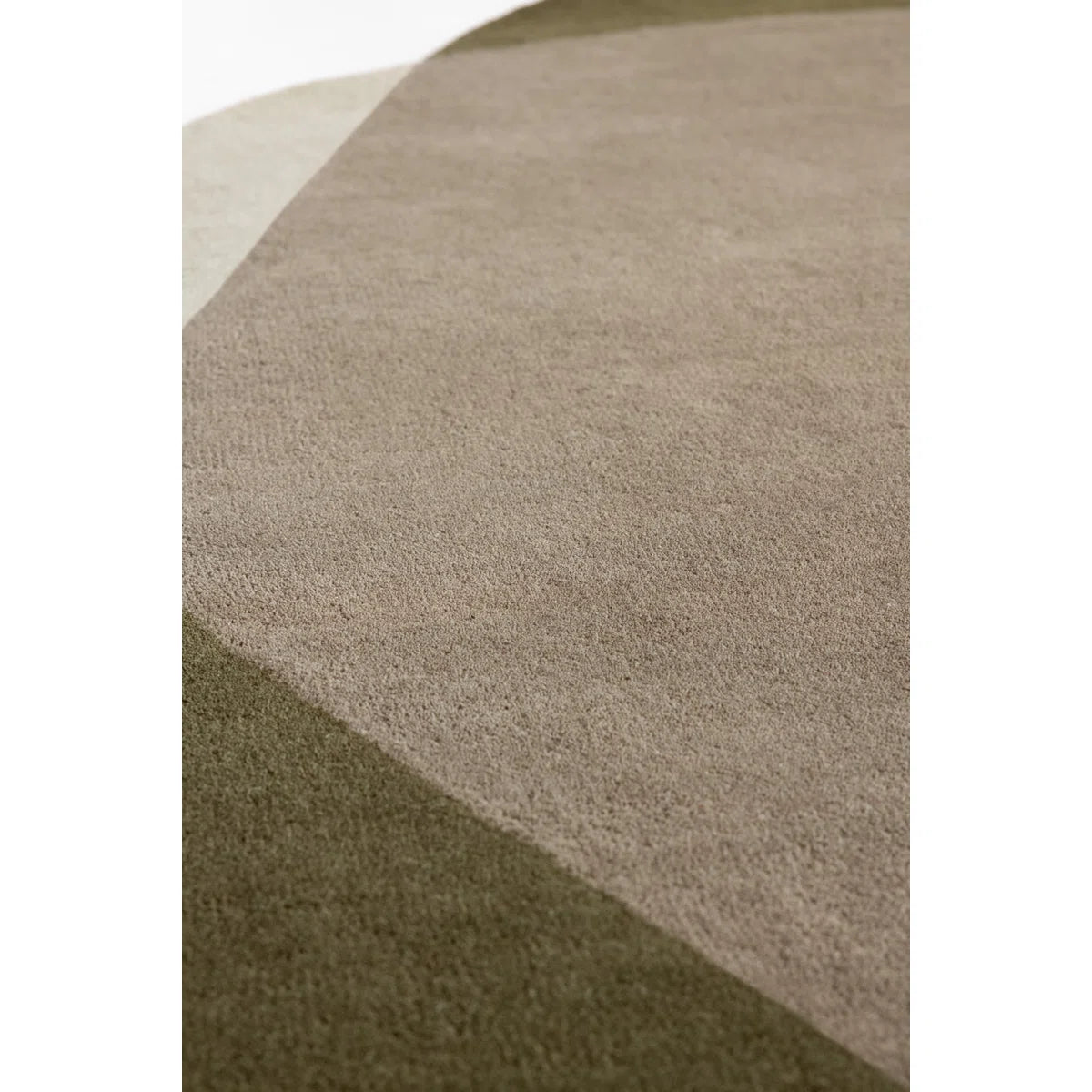 Forest & Pistachio Asymmetrical Pebble Rug