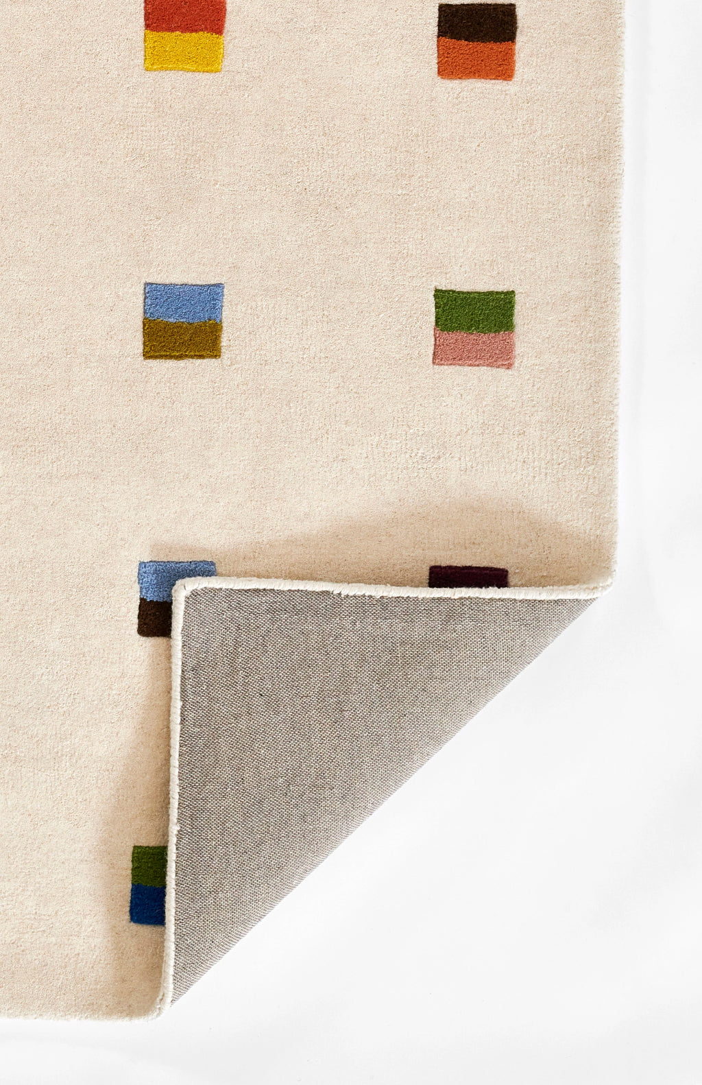 Cream Color Theory Area Carpet