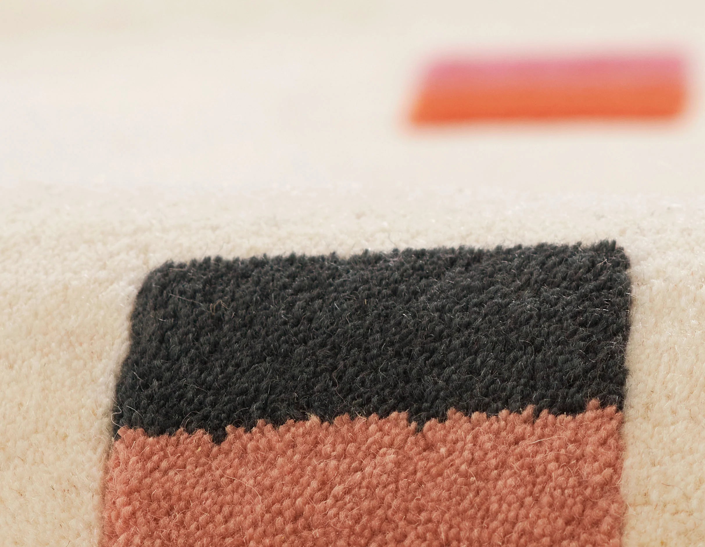 Cream Color Theory Area Carpet