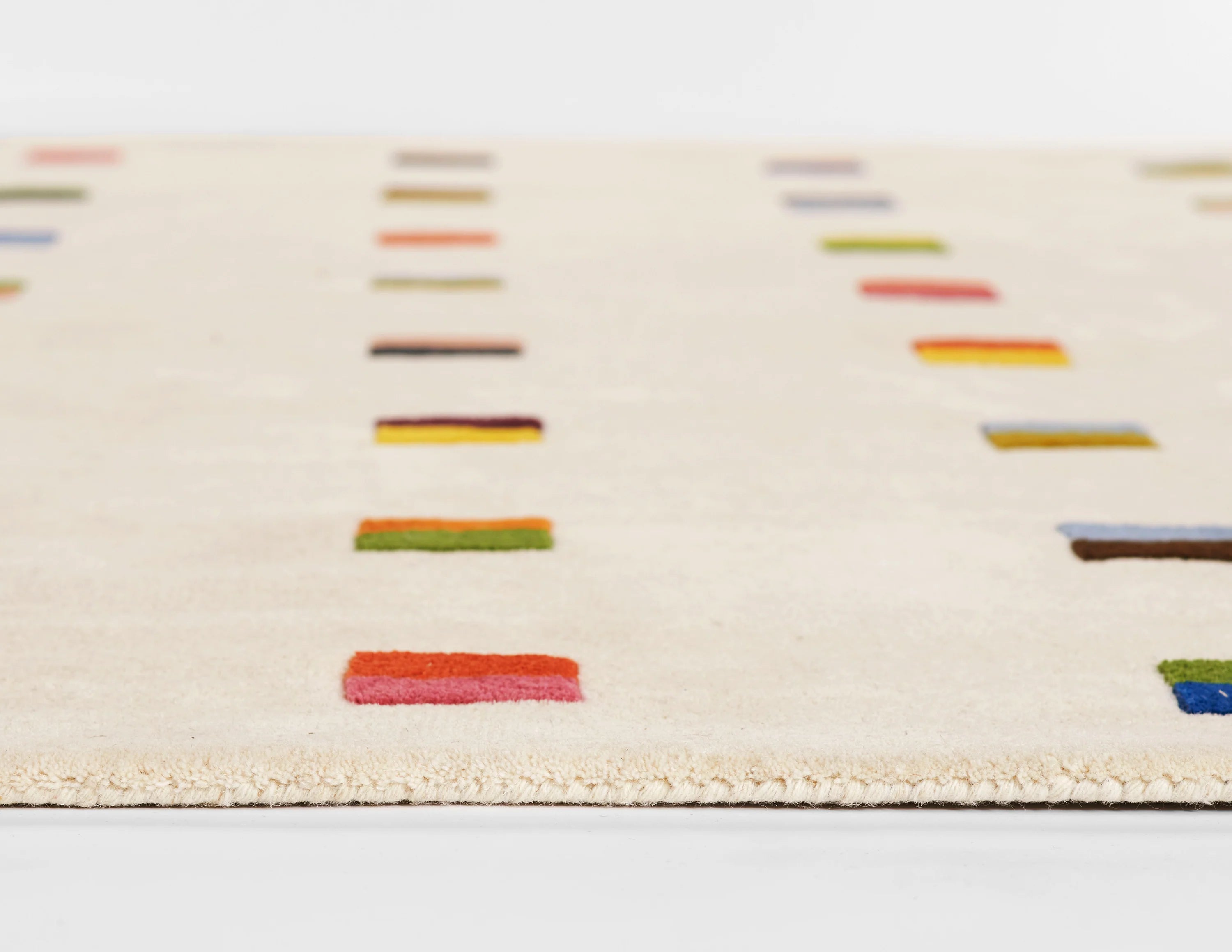 Cream Color Theory Area Carpet