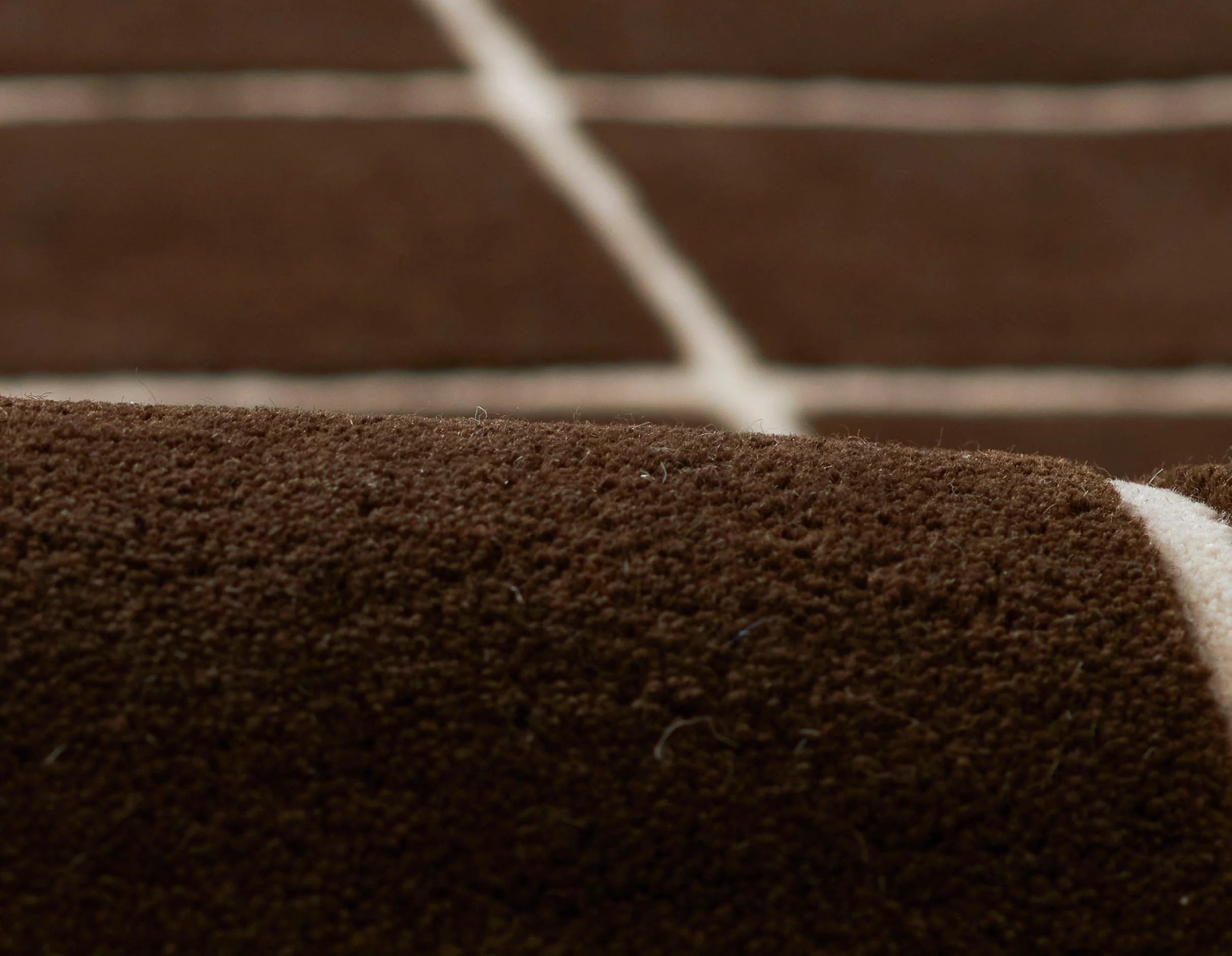 Dark Brown Imperial Lattice Modern Carpet