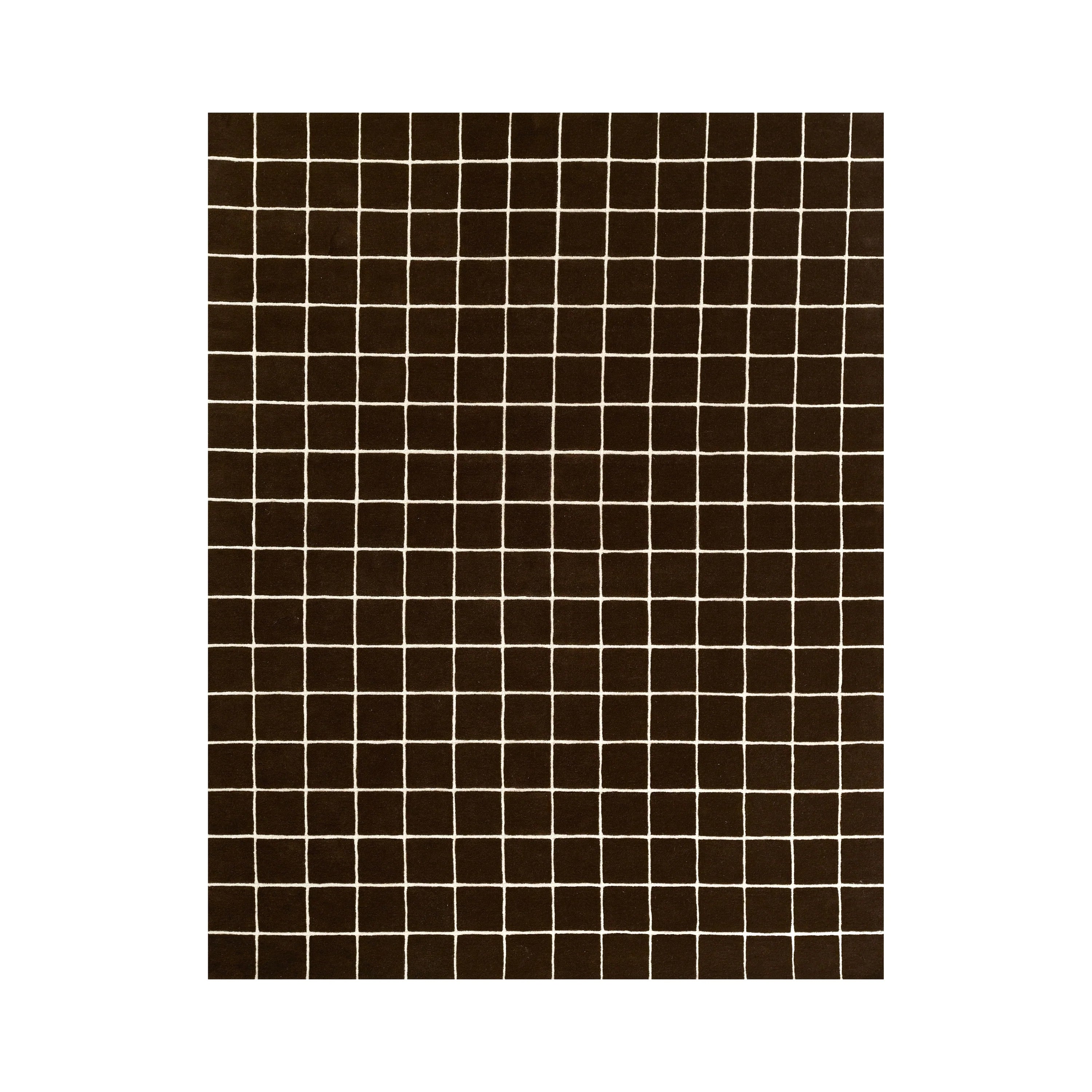 Dark Brown Imperial Lattice Modern Carpet