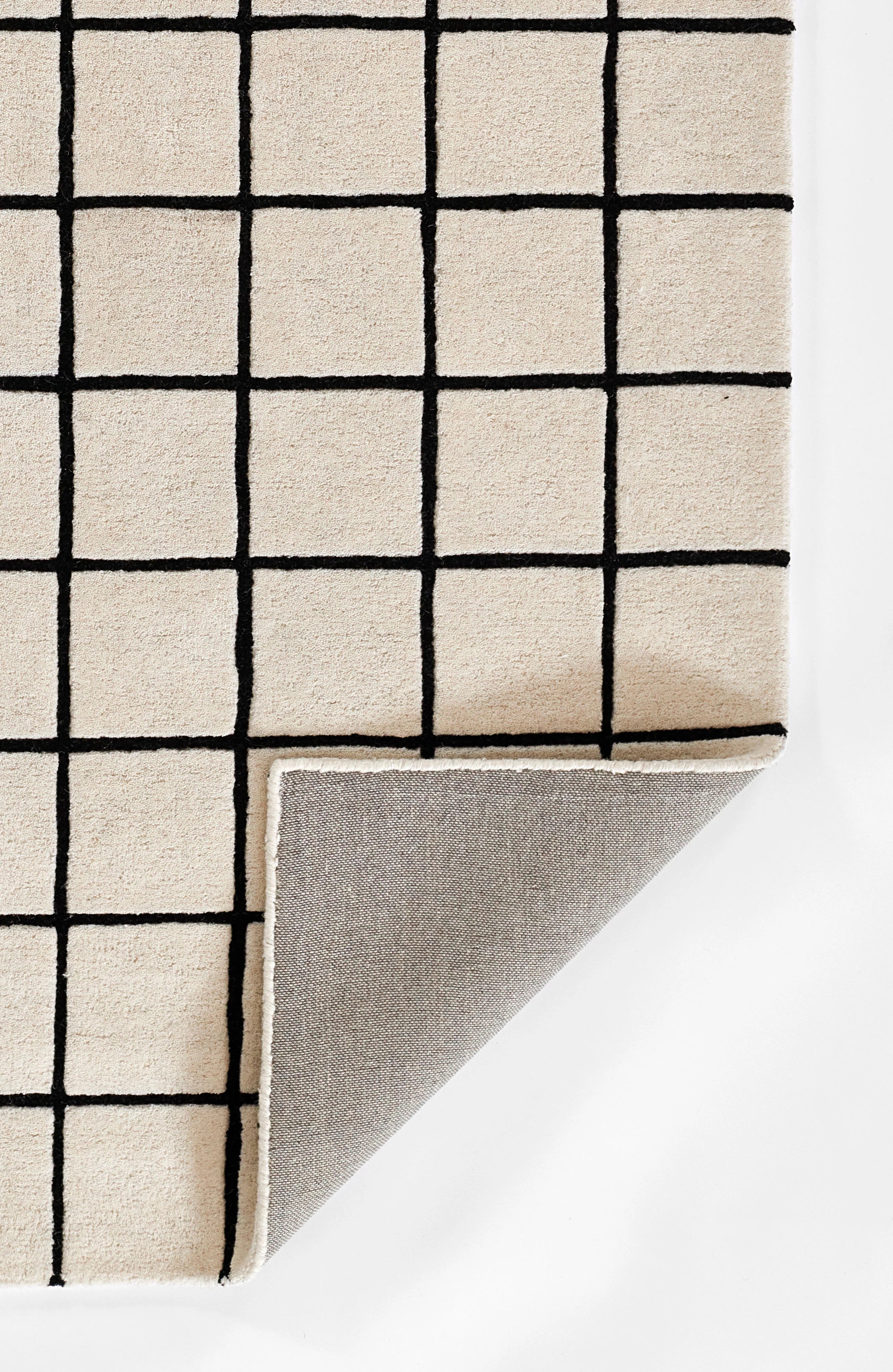 Modern Ivory Matrix Carpet