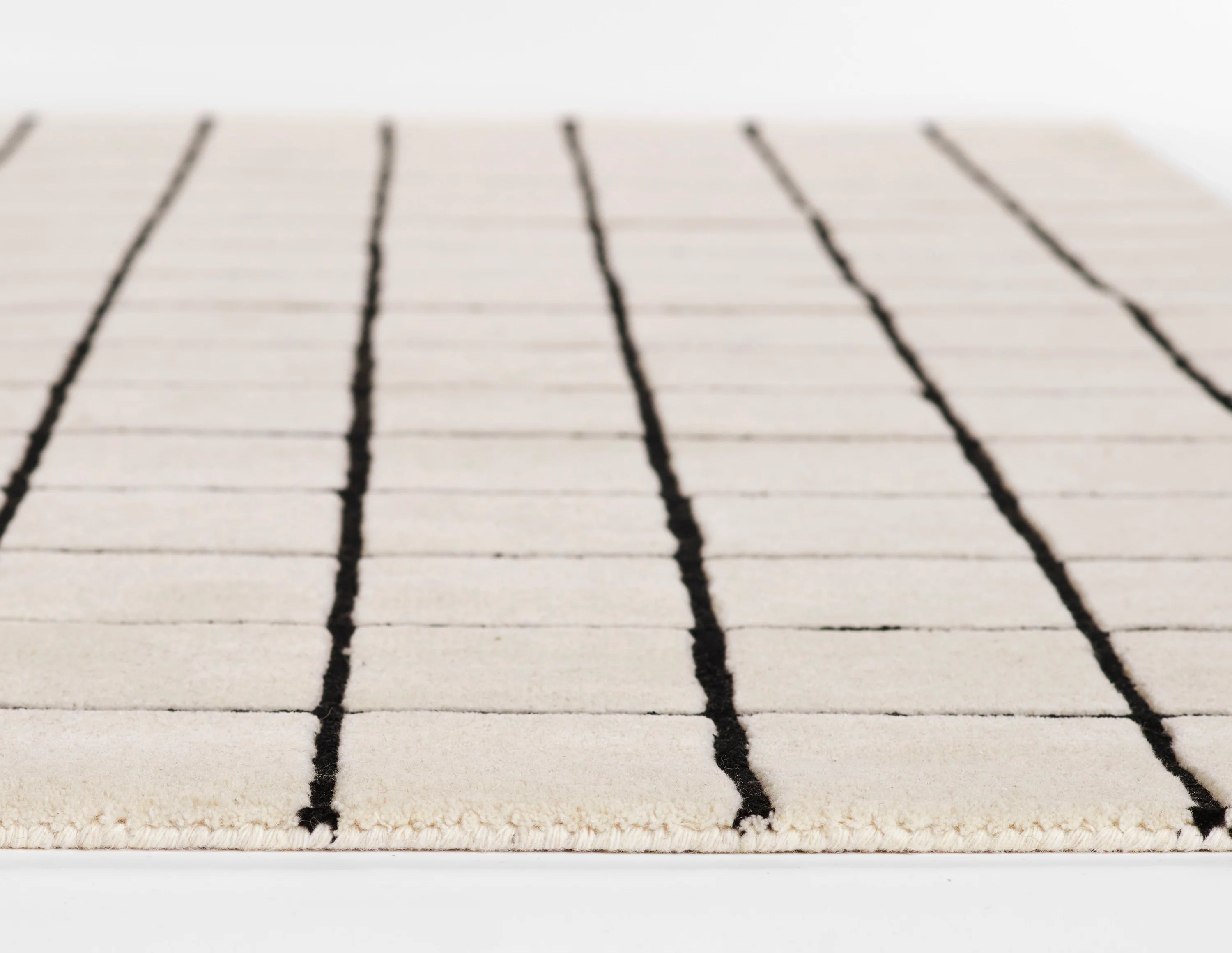 Modern Ivory Matrix Carpet