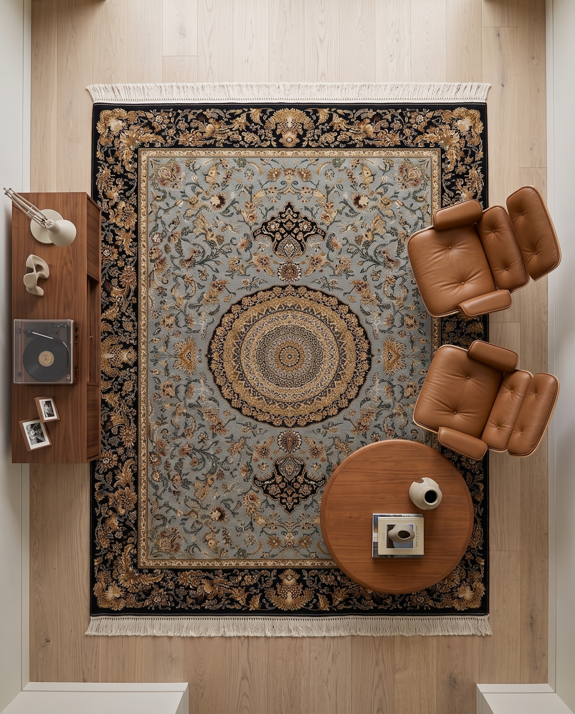 Opulent Royal Irani Designer Carpet
