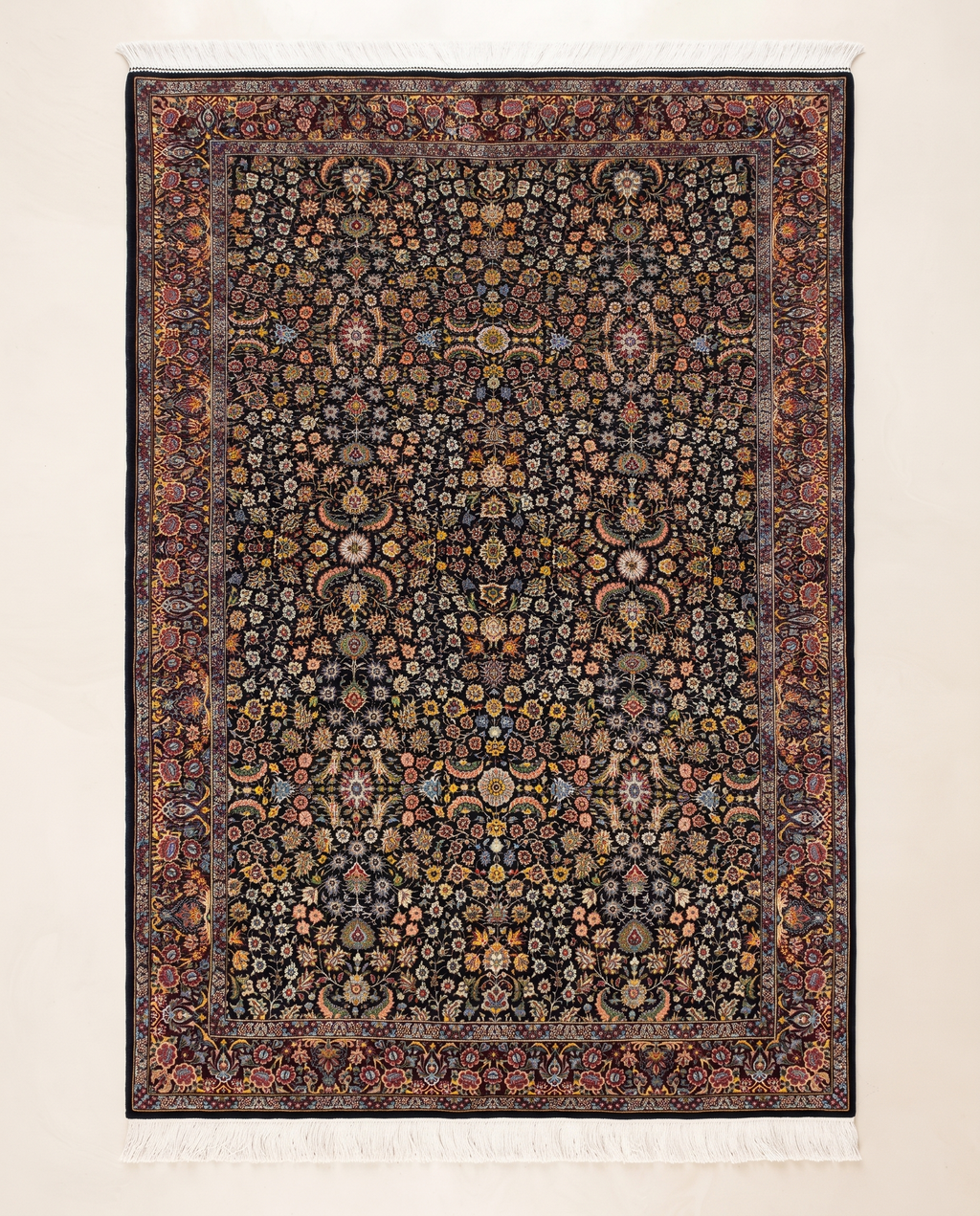 The Obsidian Kashan Bloom Carpet