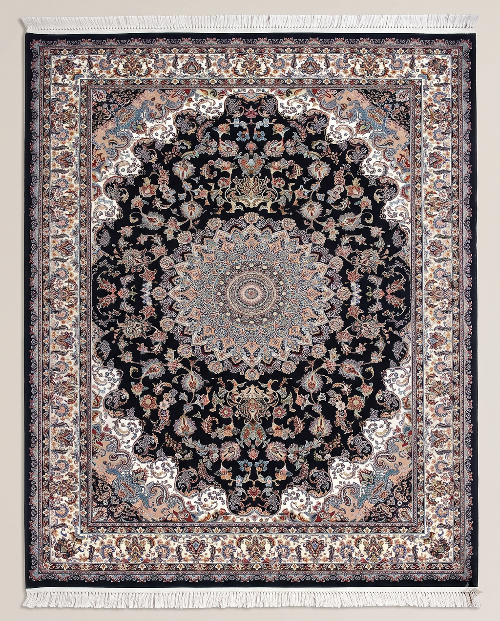 Elegant Irani Carpet for Living Room with Detailed Center Pattern