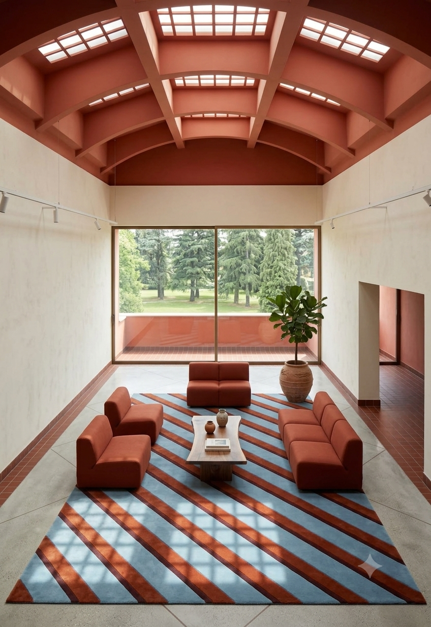 Modern Canyon Stripe Area Rug