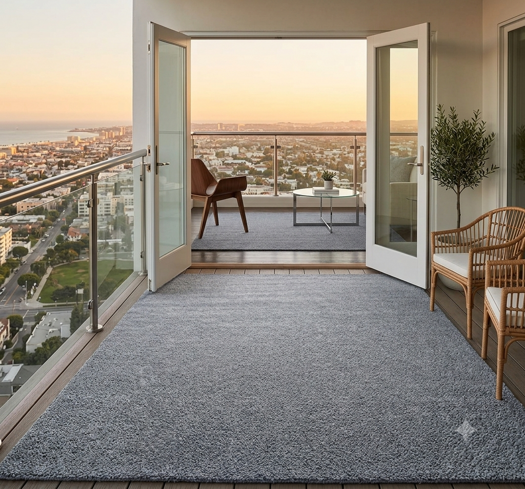 Graphite Serenity Solid Wool Area Rug