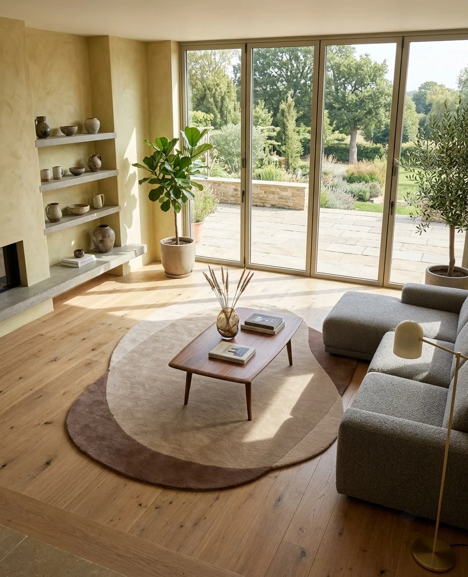 Mocha Eclipse Wool Rug
