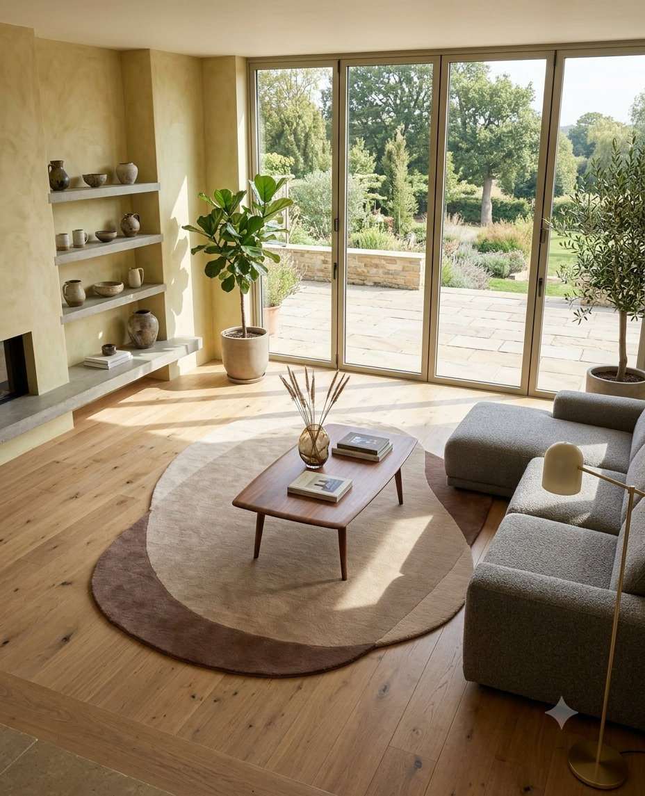 Mocha Eclipse Wool Rug