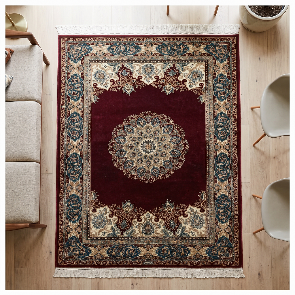 Imperial Maroon Irani Heritage Carpet
